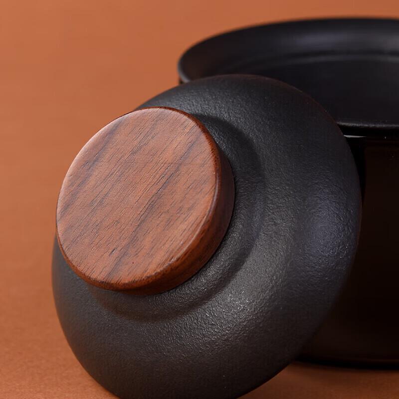 Zao Yi Tang Black Ceramic Tea Set