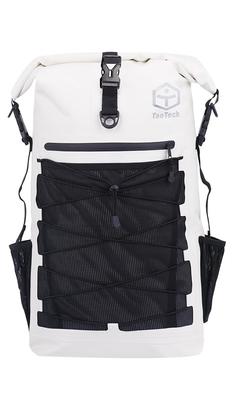 Voděodolná taška, batoh, suchá taška, plachtový zádový polštář, sportovní taška 30L, venkovní, velká kapacita, unisex (Bílá, 30 l)