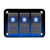 12V 24VDC Switch Blue Rocker Switch Low-Light Conditions Robust Plastic Construction Car Motorcycle Boat Use For Device Control