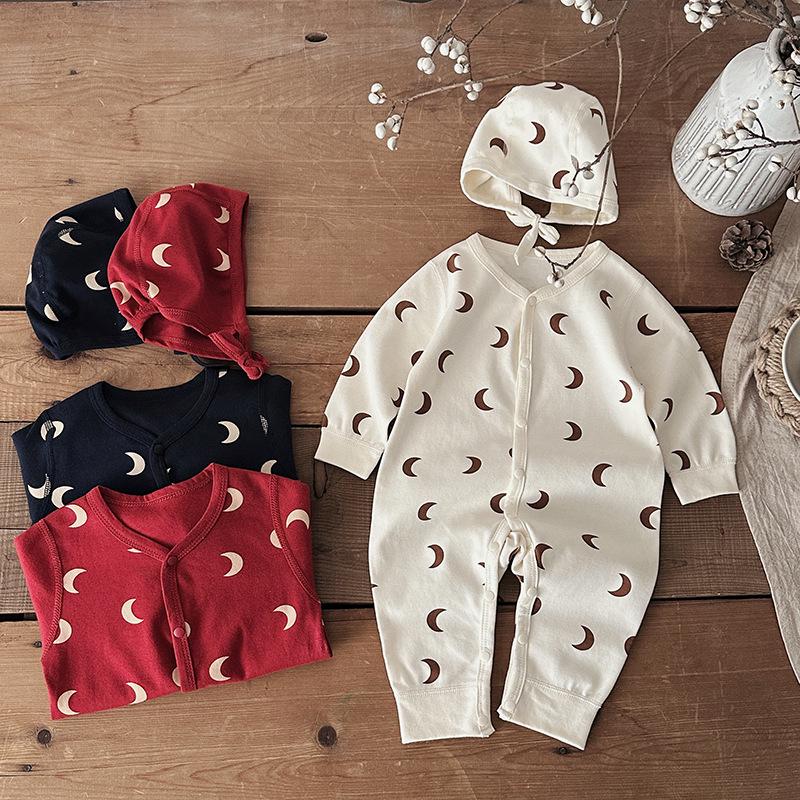 2025 Spring Newborn Long-sleeve Romper - Category A, No Seams, 100-Day Wear