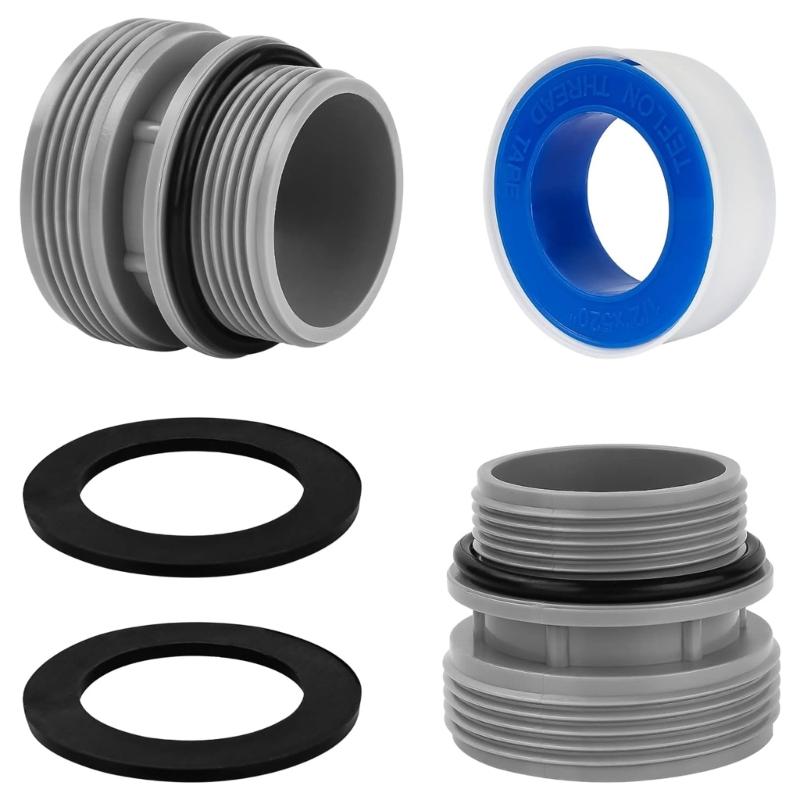 

Swimming Pool Tube Set Hose Connectors Plastic Material Replacement Adapter Easy Connection Professional Hose Fittings