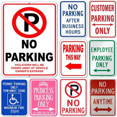 1 stuks Geen Parkeren Altijd Metalen Bord Plaat Vintage Decoratie voor Garage Huis Cafe Speelkamer Club Bar 8×12 Inch