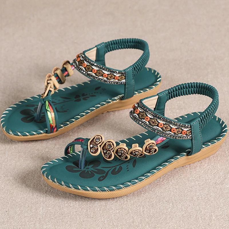 Fashion Women's Sandals Bohemia Style Sandals Summer New Shoes for Woman Flip Flops Beach Summer Shoes Women Low Heels Footwear