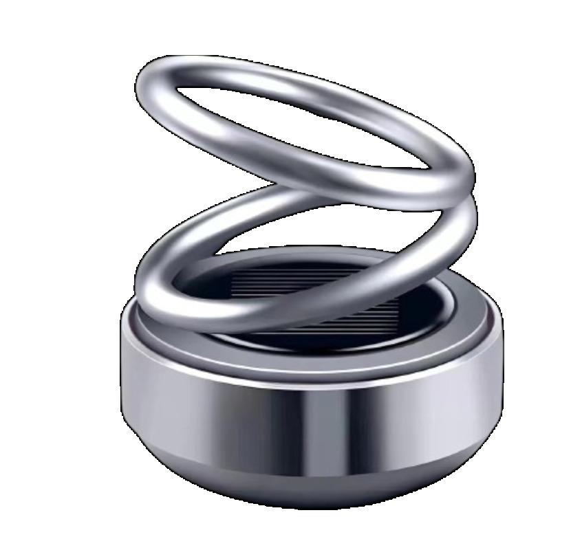 Car Aromatherapy Solar Powered Dual Ring Suspended Car Diffuser Car Air Purifier Car Perfume Ornaments Perfume Diffuser
