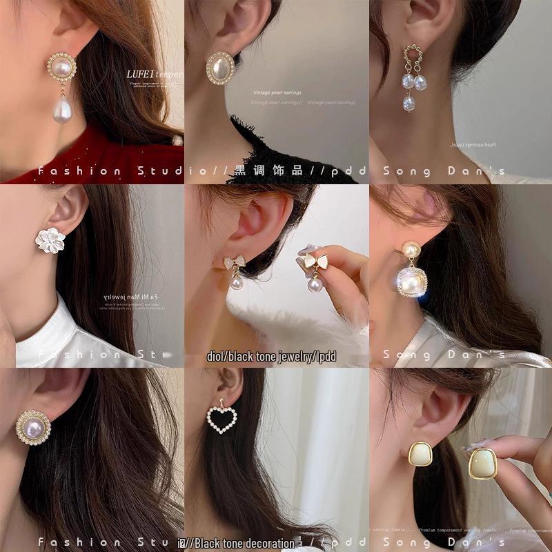 Elegant Pearl Ear Clips for Non-Pierced Ears - Chic and Luxurious Design