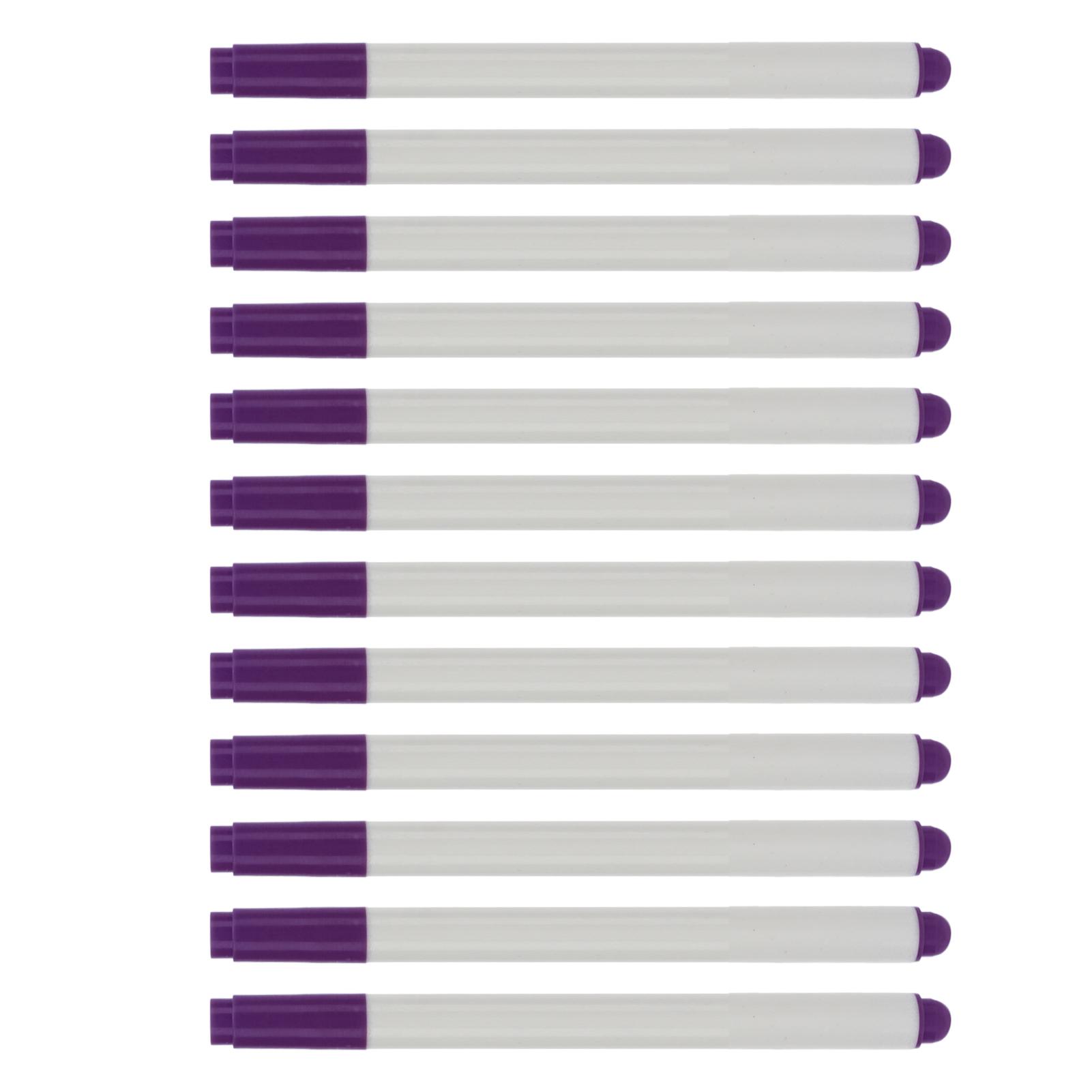 12 шт. Водорастворимый маркер для шитья и вышивания, смываемый, выцветающий, фиолетовый