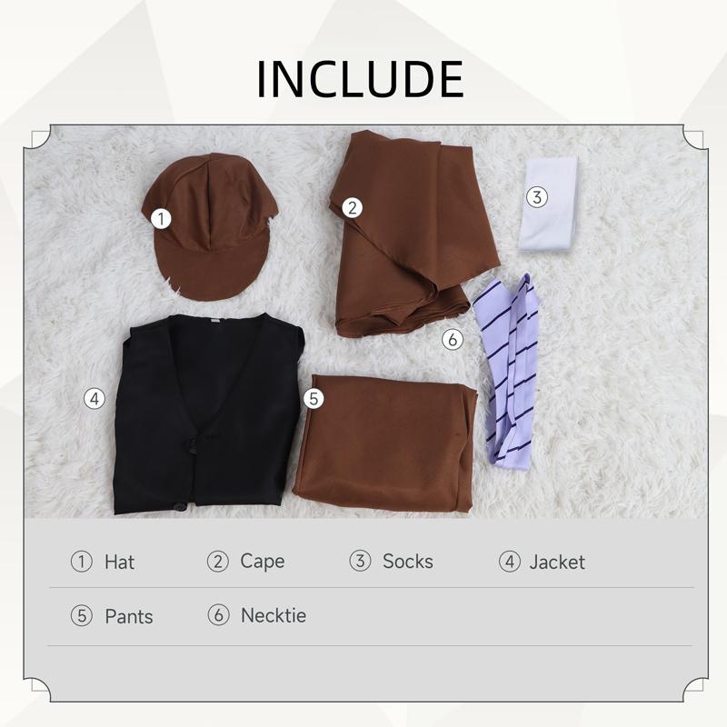 

Cosplay Costume Anime Cos Writer Wild Dog Edogawa Chaos Step Cosplay Costume Character Anime Two-dimensional Costume Full Set S