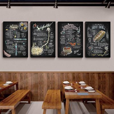 Hamburger Hot Dog Fast Food Wall Art Cucina Caffè Casa Wall Art Canvas Painting Poster Immagini da parete per soggiorno Deco