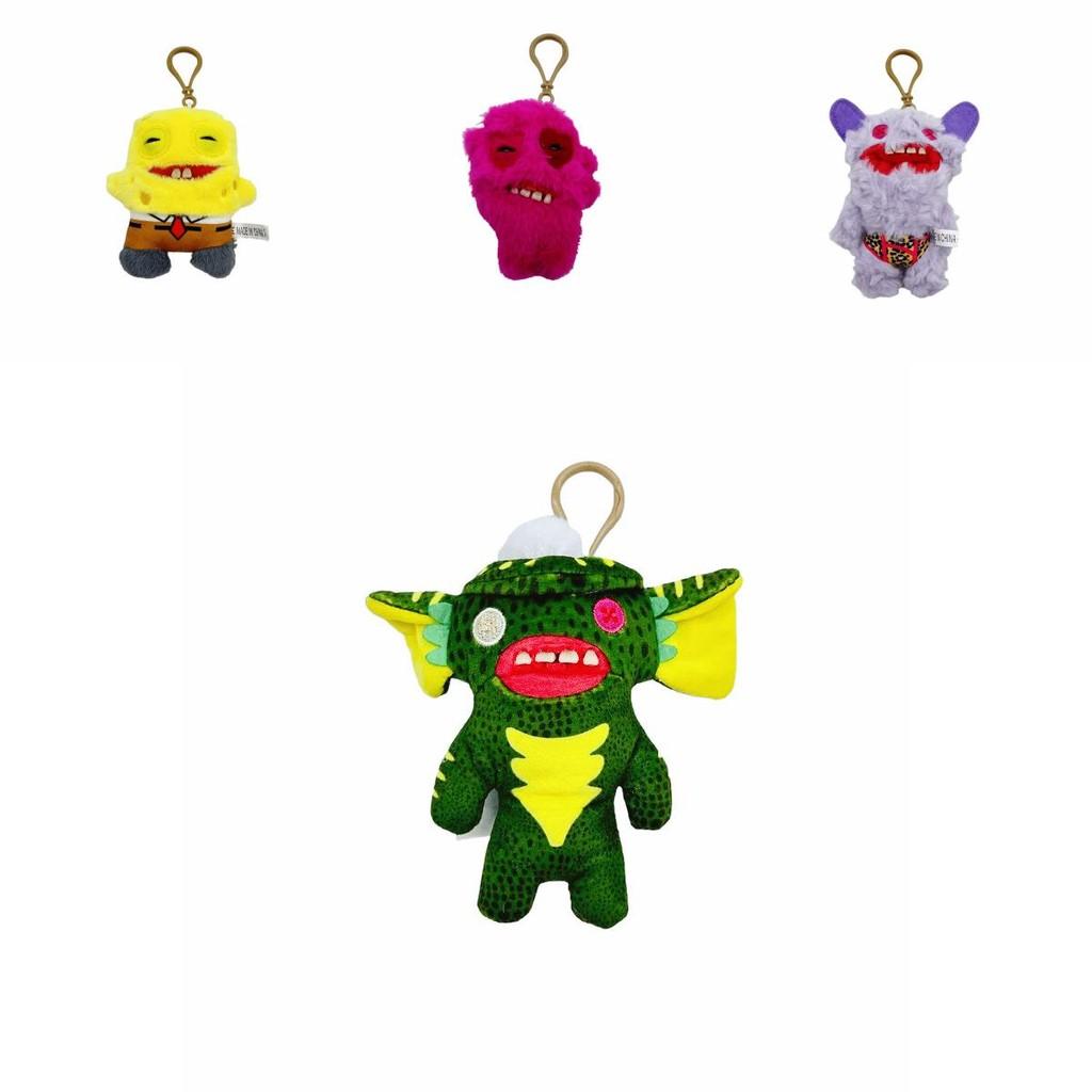 Fuggler Monster Plüsch Schlüsselanhänger mit Zeichentrickfigur für Kinder und Dekoration