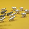 MOC Animali Blocchi da Costruzione Zoo della Foresta Tigre dai Denti a Sciabola Orso Alce Elefante Aquila Squalo Scimmia Leone Giocattolo Mini Mattoncino Regalo per Bambino S09