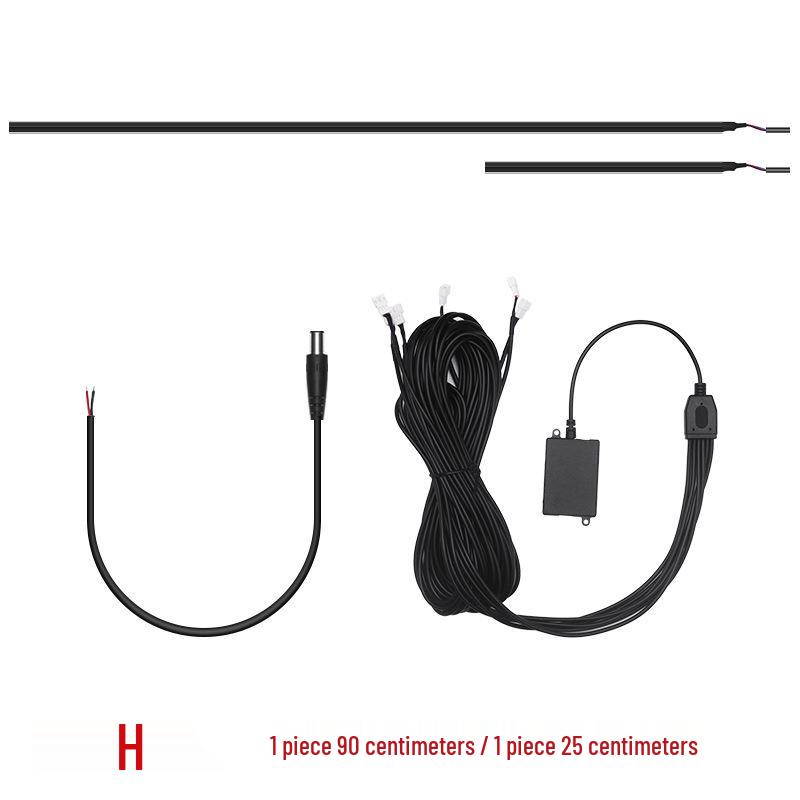 

Acrylic Ambient LED Car Lights: Invisible Colorful Phantom Atmosphere Strip 90 cm, 20 cm