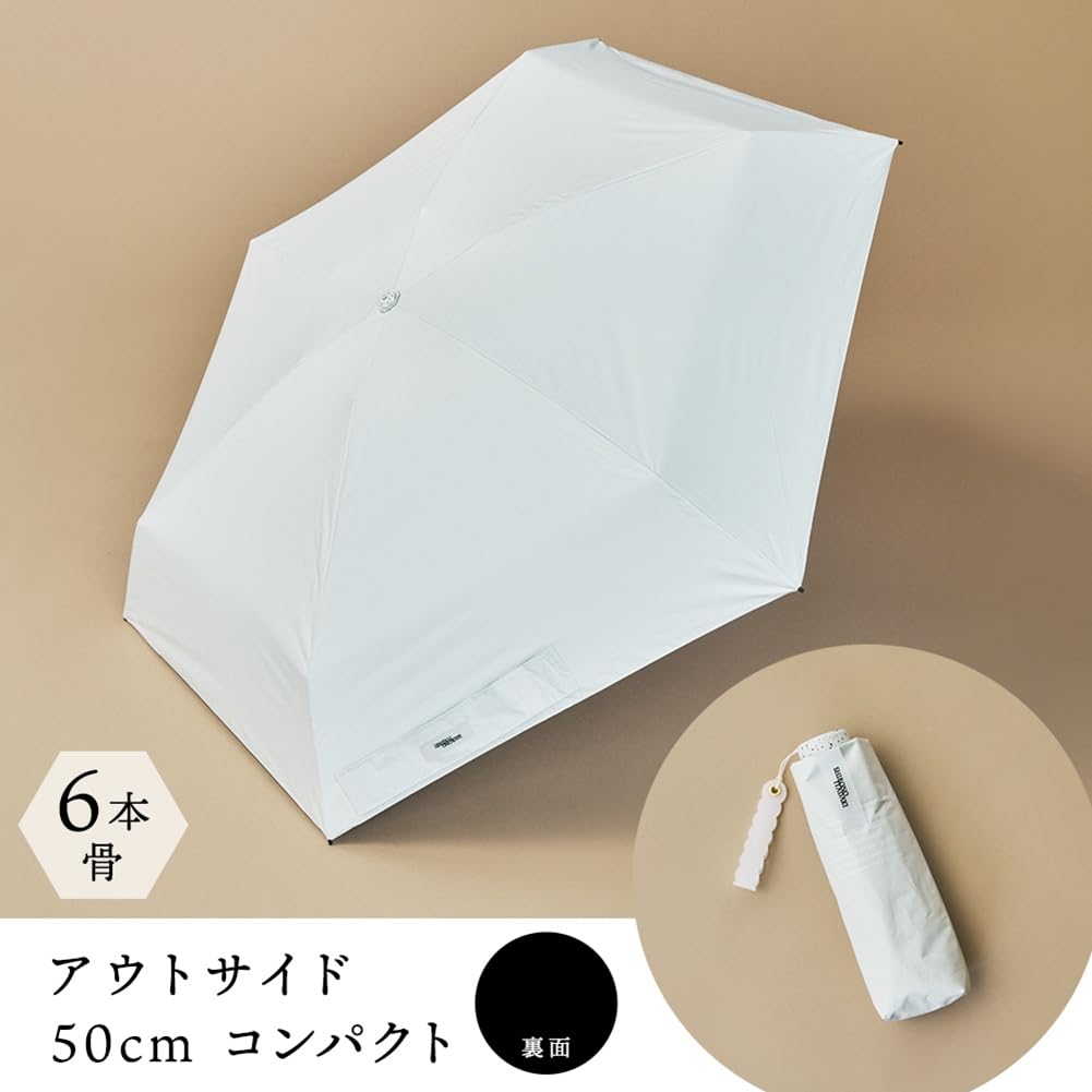 Ogawa Folding Parasol and Rain Lightweight and UV Protection Light Manual 5 Gift Item Women's (Sun Umbrella), Compact, 100% & Blocking,