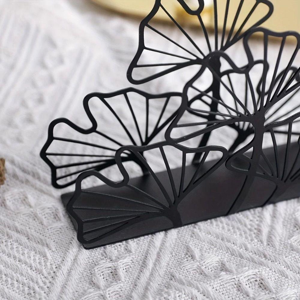 Simple Ginkgo Leaf Napkin Holder High-end Iron Tissue Rack Metal Tissue Holder  Kitchen Accessory