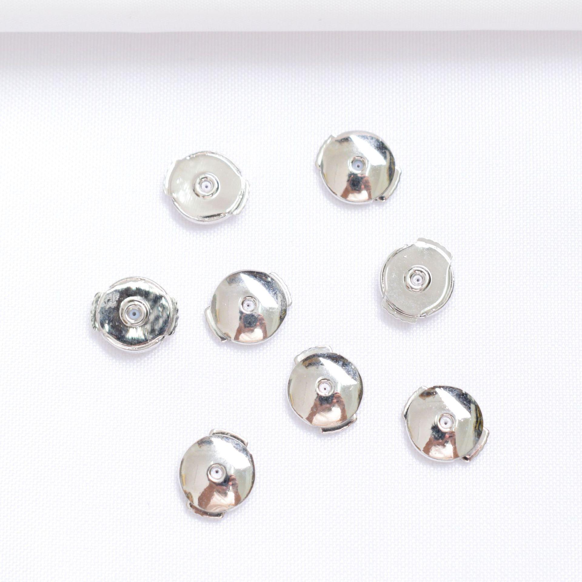 

10 шт. 18-каратного золота, большие беруши-гвоздики в форме летающей тарелки, модные держатели для ушей, аксессуары для сережек своими руками