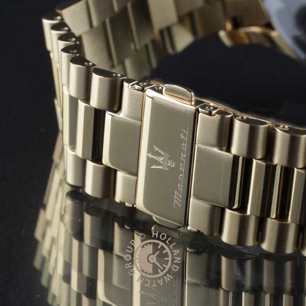 Maserati Tradizione Weißgoldfarbenes Metall Herren-Quarz-Chronograph mit Datum R8873646003 Uhr