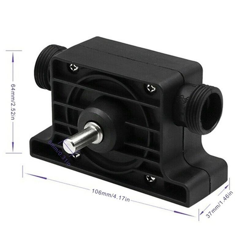 Pompa di perforazione elettrica manuale Delysia King, pompa autoadescante in miniatura, piccola pompa ad acqua per uso domestico, pompa per trapano a mano, pompa diesel