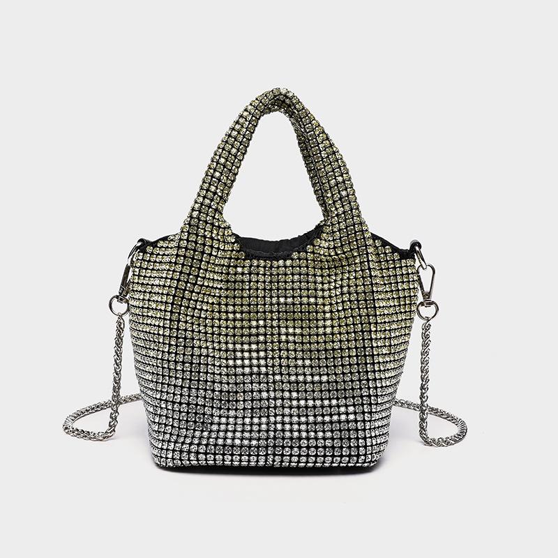 Cross-Border Rhinestone-Full Women's Evening Handbag: Shiny Diamond Inlaid Chain Shoulder/Crossbody Bag