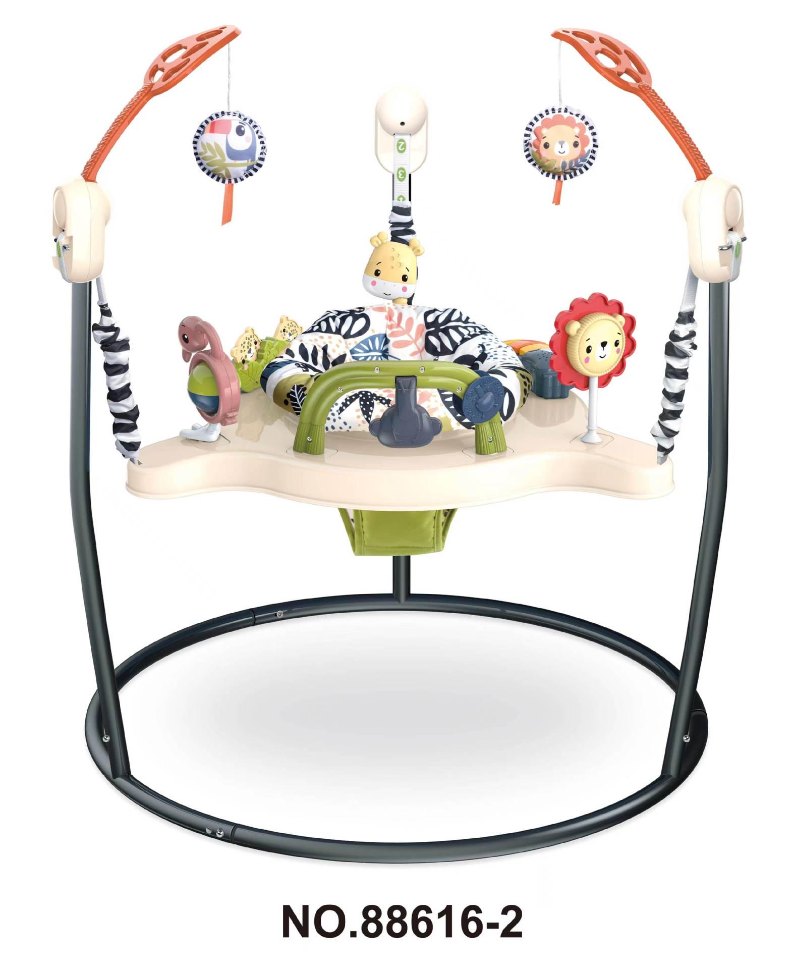 Многофункциональный детский прыгунок: Музыкальный игровой зал, Кресло-качалка, Развивающий игровой столик и Ходунки для новорожденных.