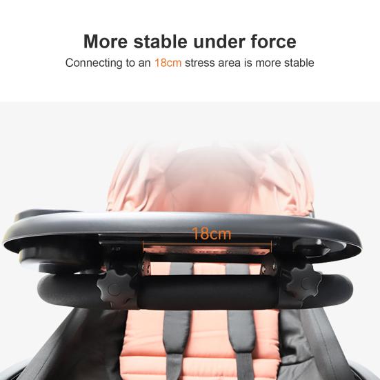 Baby Stroller Plate Multifunctional Holder Enjoy Hands-Free Entertainment for Snacks Drinks And Phone