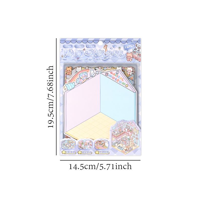 3D Scene Sticker Collection Multiple Miniature Landscape Sticker For Collage Creation DIY Sticker Decoration Scrapbook Stickers