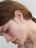 Love Me Monster Shining Beads Flower Earrings (L241Mer020)