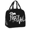 Custom Rock Band Pierce Veil Insulated Lunch Bags for Work School Leakproof Thermal Cooler Lunch Box Women Children