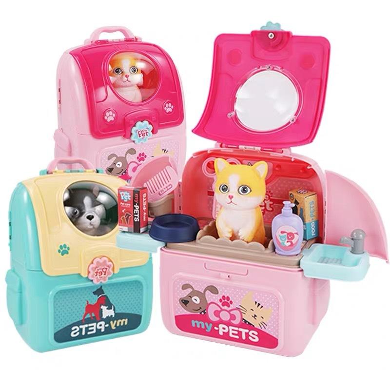 Buy Simulation Pet Backpack Space Box Play House Toy Set Girl Pet Doll