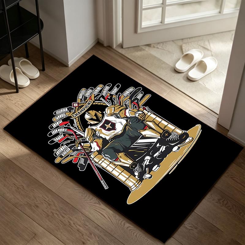 Vegas Golden Knights A rug suitable for office chair areas living rooms and computer desks perfect for home offices and an ideal holiday gift