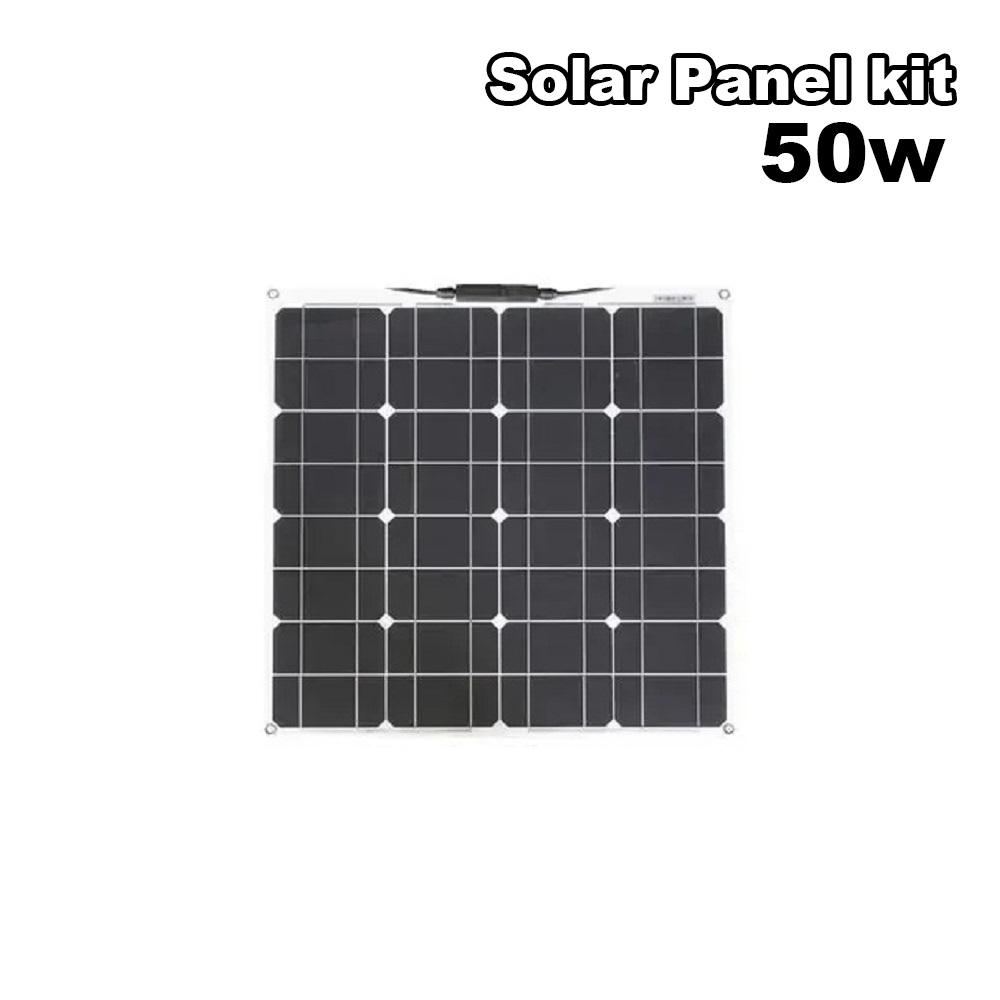 Venkovní monokrystalický 50W poloflexibilní solární panel Panel pro výrobu solární energie Fotovoltaický modul
