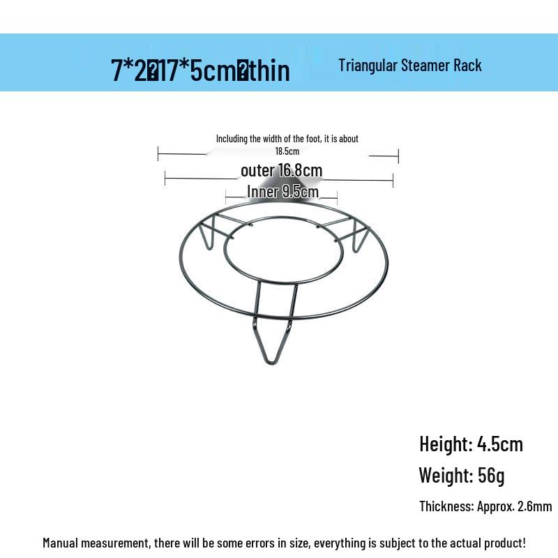 Grătar de gătit la abur nemagnetic din oțel inoxidabil de 15-25 cm pentru legume