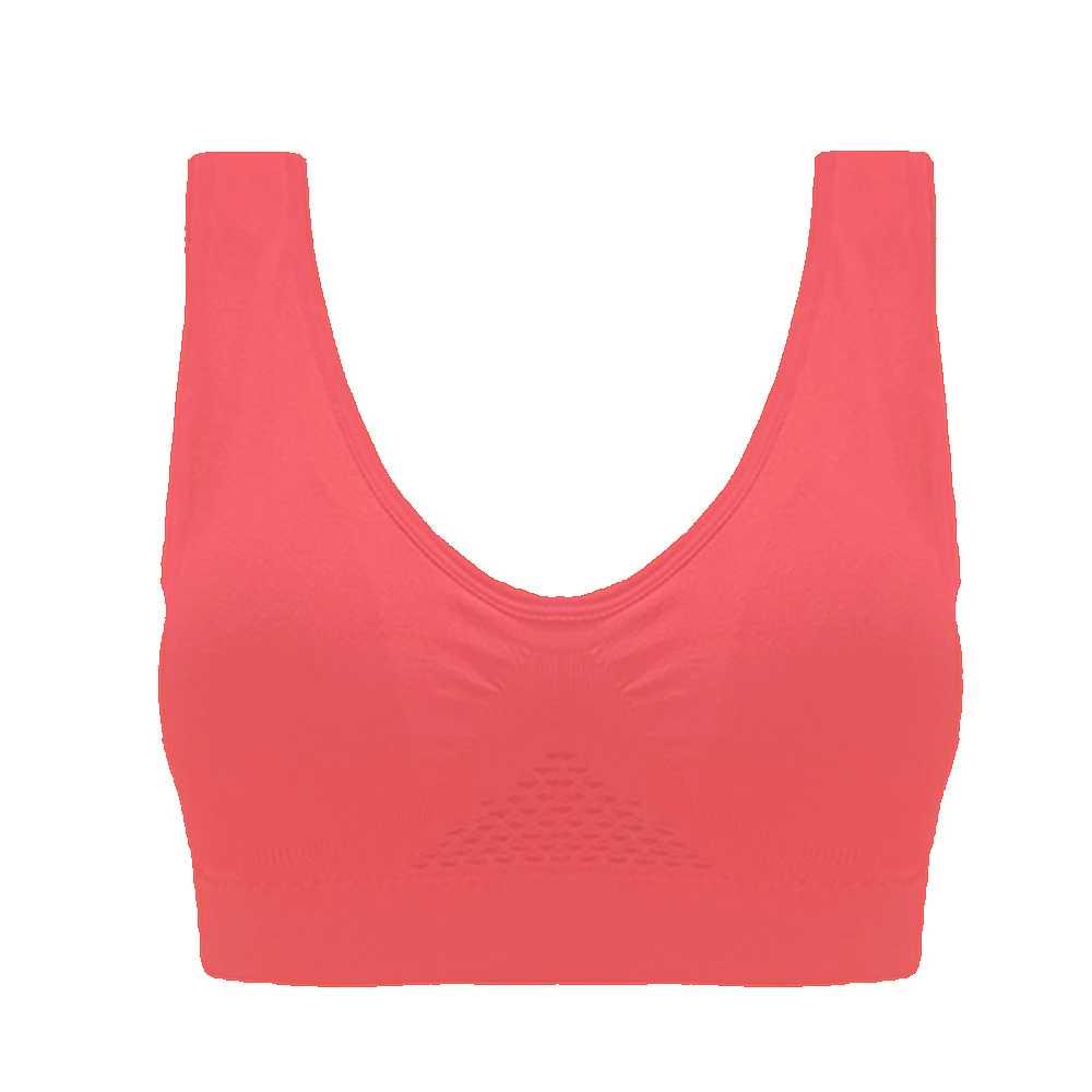 Bras for Women Plus Size Seamless Cotton Breathable Underwear Wireless with Pads Push Up Bra Plus