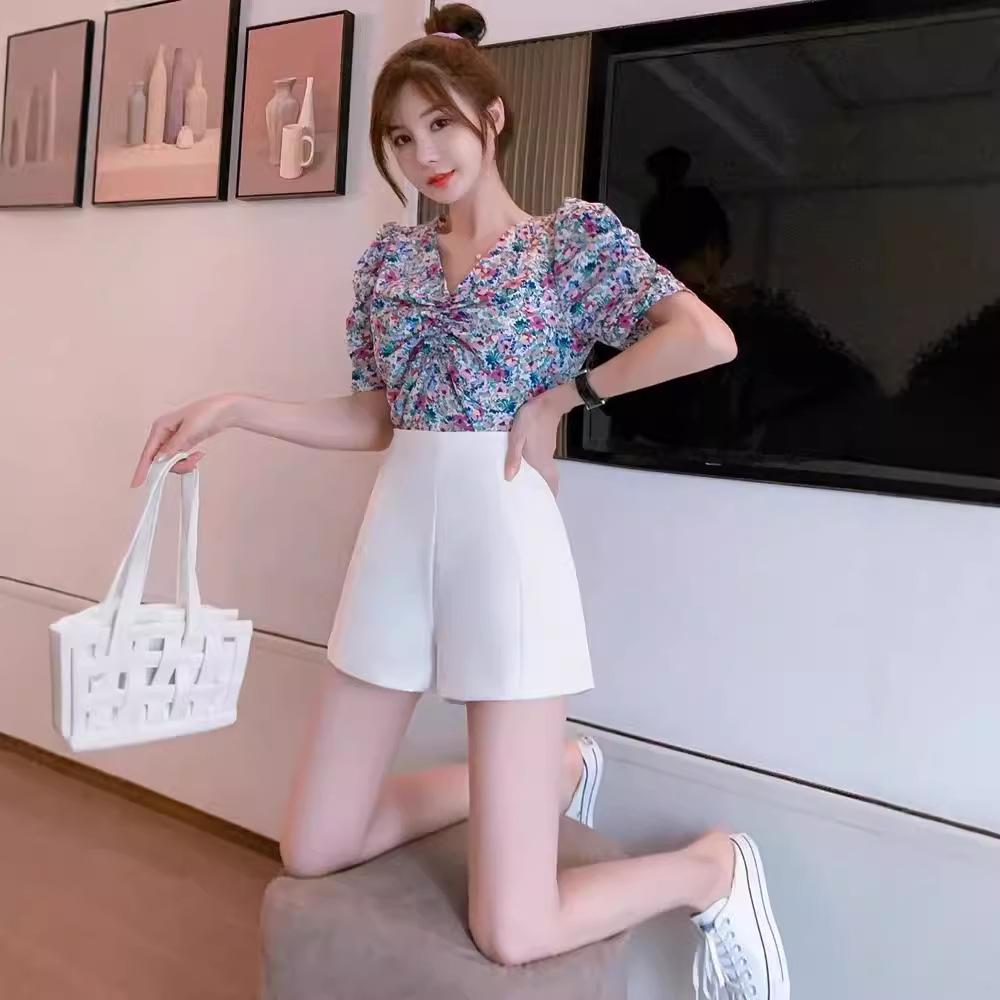 2024 Spring Korean-Style High Waist Loose Fit Women's Shorts