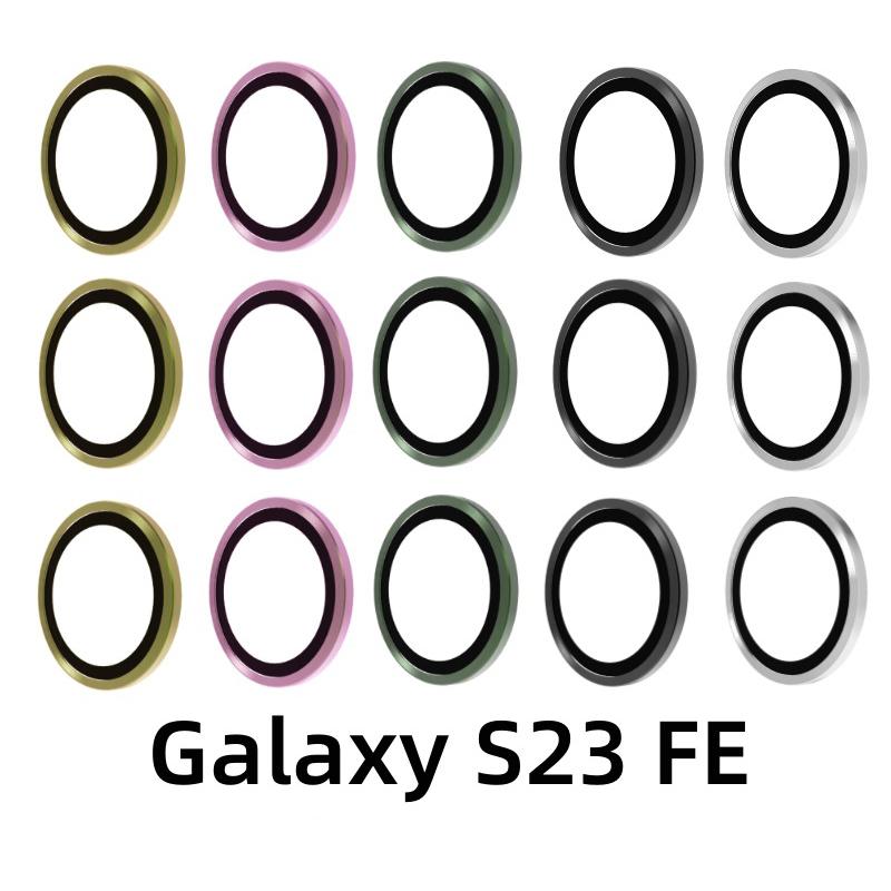 Camera Glass for Samsung Galaxy S23 FE S23+ A25 A24 A34 A14 A54 A35 A15 A05S Lens Metal Ring S24 Sansung S23fe Screen Protector