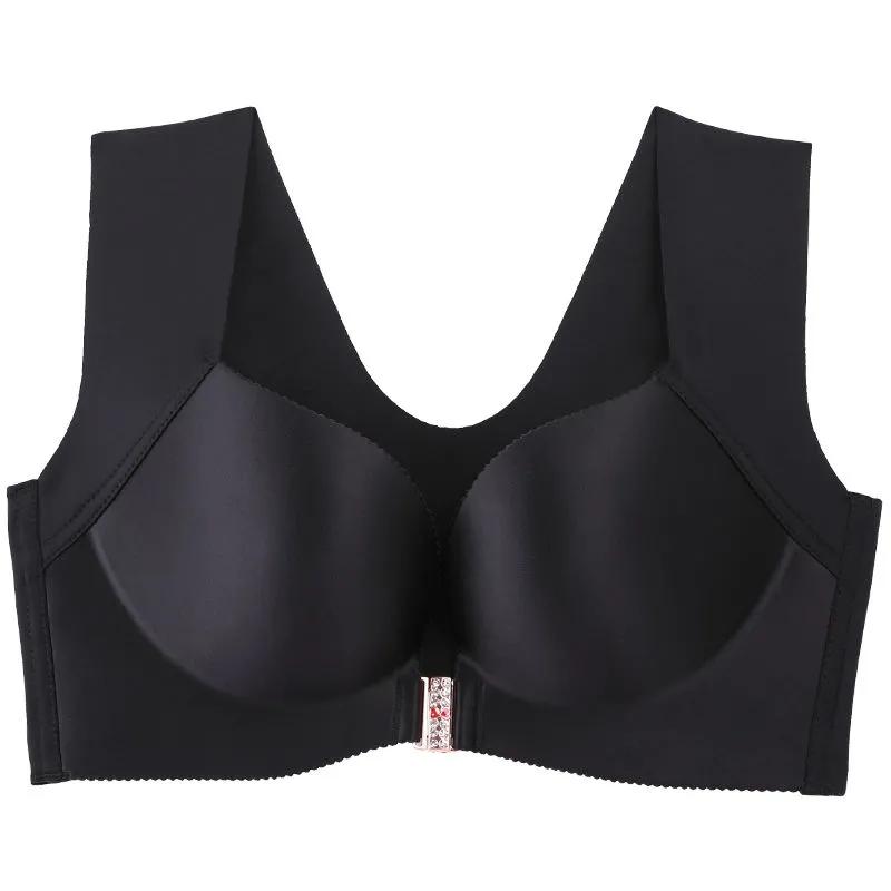 Underwear Seamless Thin Buckle Front Women Gather No Steel Ring Antisagging Sports Sleep Vest Bra