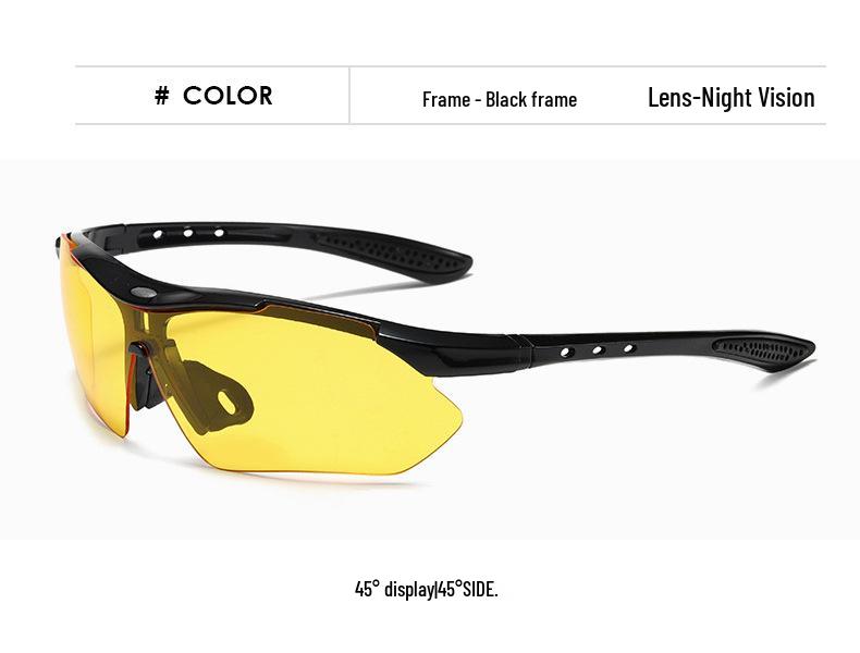 Trendy sykkelbriller i pilotstil: Unisex sportsbriller for utendørsaktiviteter