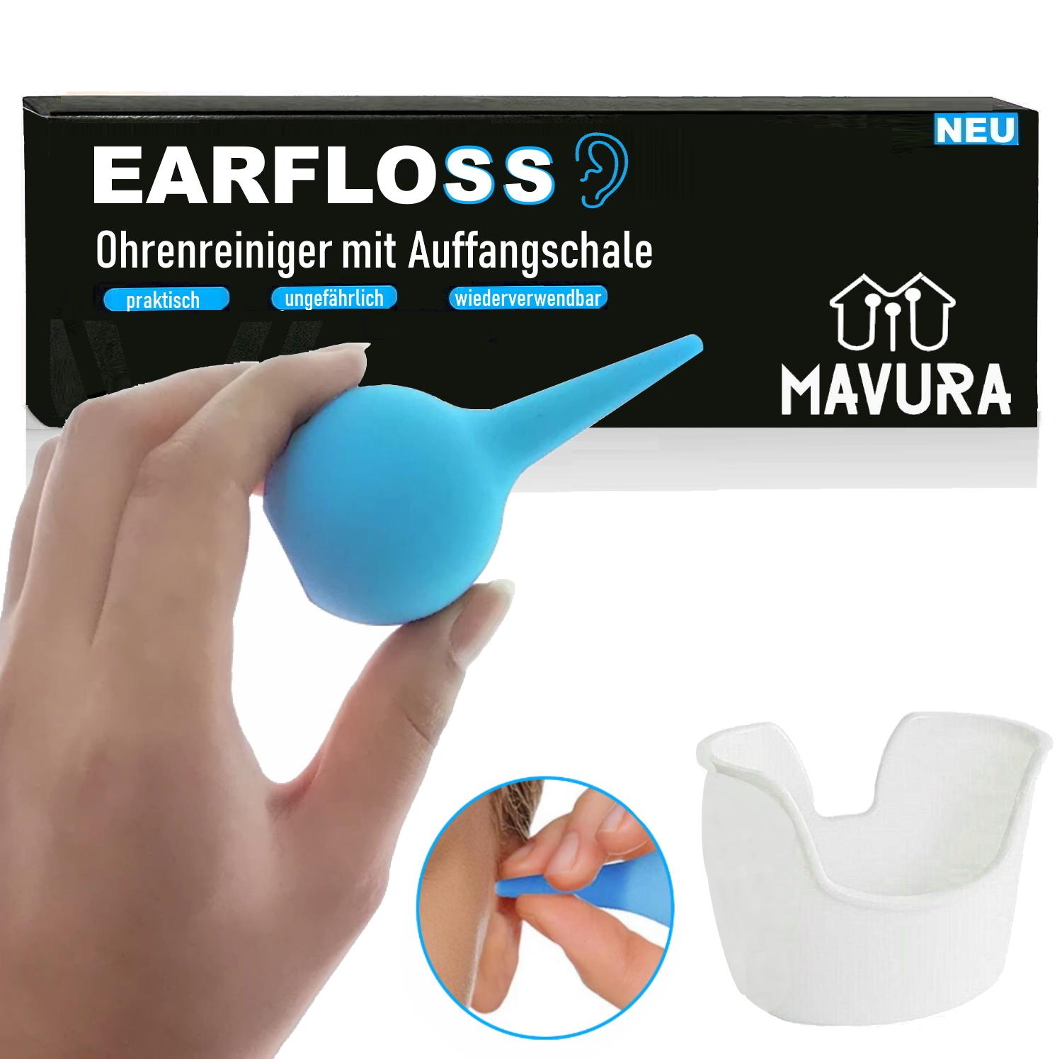 

EARFLOSS Ohrenspülung Set Ohrenspritze Ohrenreiniger Ohrenschmalzentferner Ohr