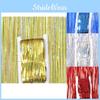 4m Laser Vibrant Foil Curtain In Red Blue Silver Gold For Stunning Party Decorations