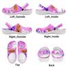 White Color Printed EVA Clogs Women Men Lightweight Breathable Garden Shoes Slip On Beach Pool Bathroom Home Sandals
