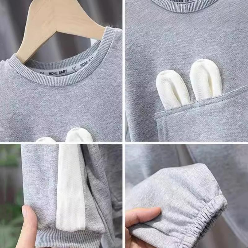 2Pcs/Set Children's Clothing Sets Bowknot Baby Girl Clothes Kids Boutique Clothes Tops + Pants Outfit Set for Children