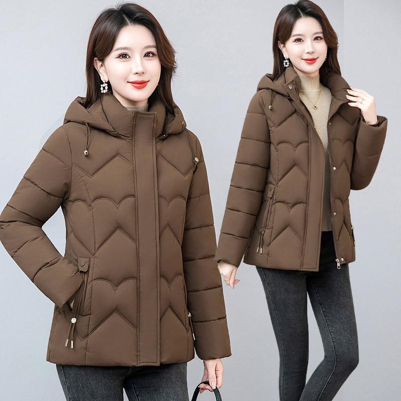 Foreign mother winter down cotton cotton jacket women's short waist thin cotton-padded jacket middle-aged and elderly thickened padded jacket