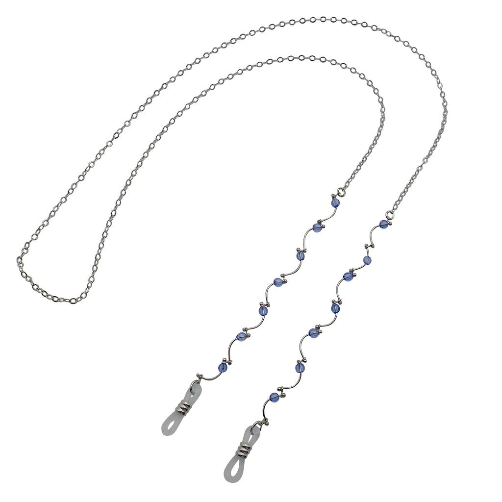 Yabushita YWN209 Glasses Handmade Metal Eyeglass Thin Made in Japan Cord, Chain, Chain, (3-SV)
