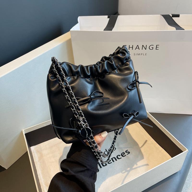 Shoulder Small Bag Women's New Fashion Bow Chain Bag Versatile Oblique Span Bag