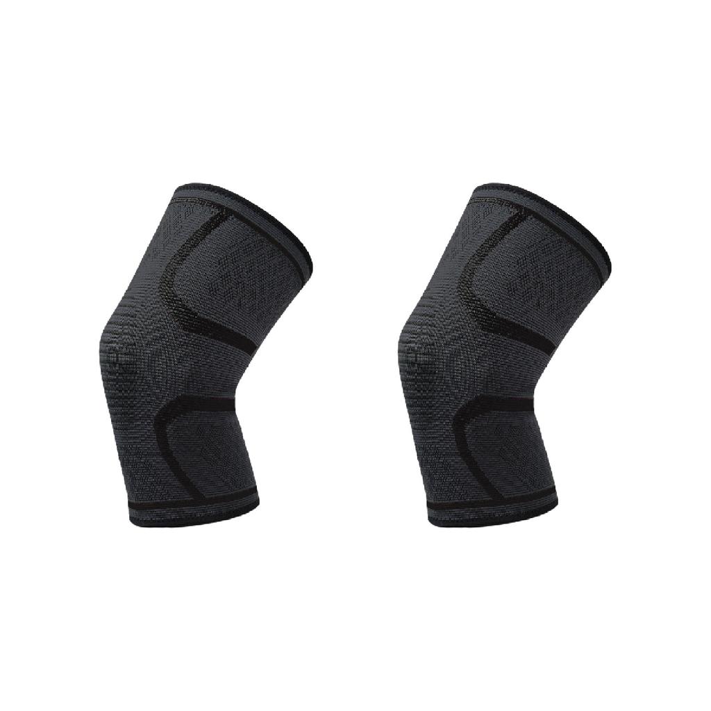 2PC Unisex Compression Knee Sleeve Support Running Basketball Lift Knee Pads