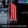 Mercedes 2016-2023 Vito LED Tail Light Assembly with Flowing Turn Signal V260