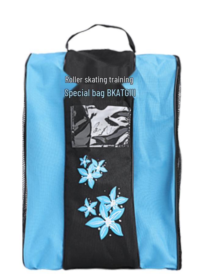 Zhenku Rollschuh- & Eislauf-Tasche - Kinder- & Erwachsenen 3-lagige Einzelschulter-Aufbewahrungstasche für Schlittschuhe