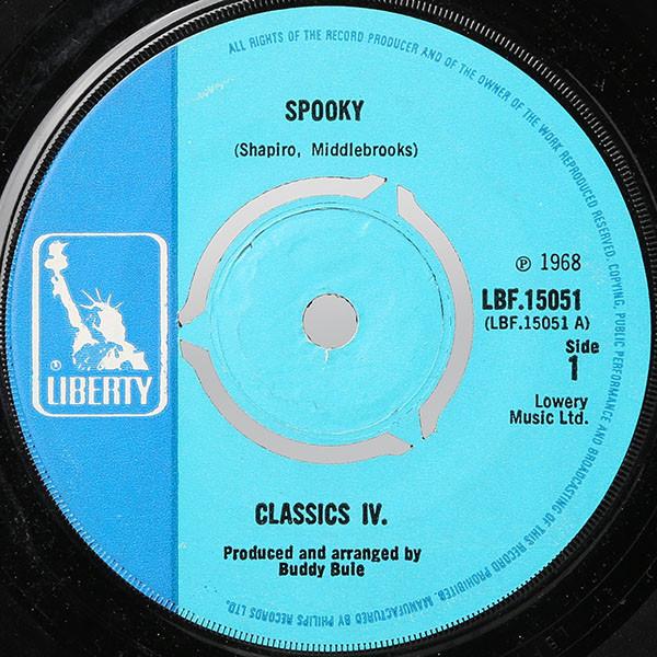 

7inch Record CLASSICS IV - Spooky / Poor People LBF15051 Liberty 1968 UK Jazz Used