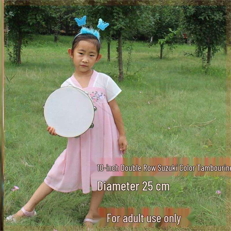 Little Guli Red Performance Tambourine for Drummers and Shaker Players - Available in Small and Large Sizes