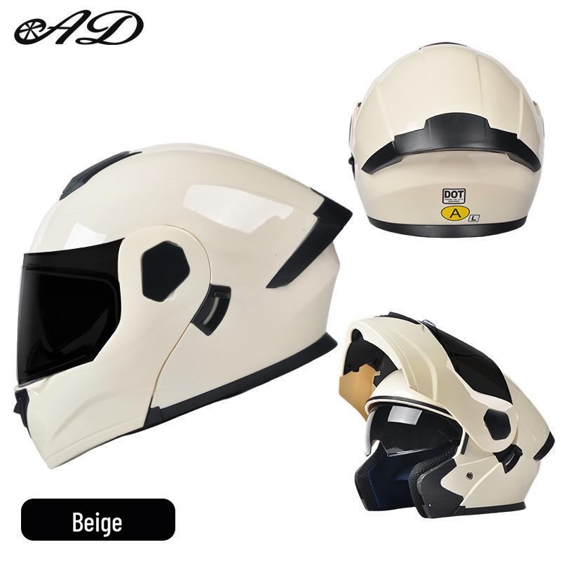 AD All-Season Flip-Up Full Face Motorcycle Helmet, 3C/DOT Certified for Men and Women