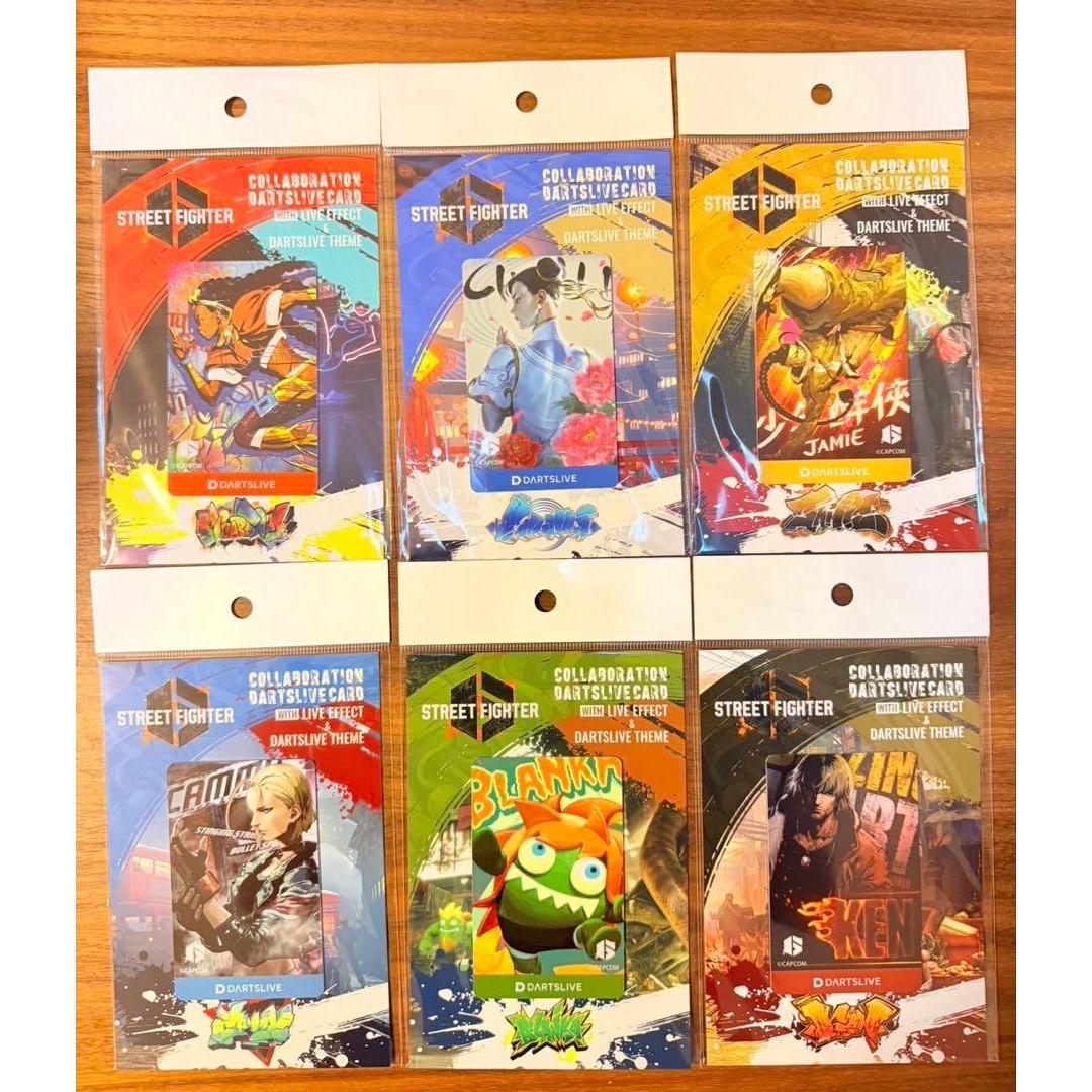 Used Darts Live Card Street Fighter 6 6 types set