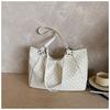 Polka Dot PU Leather Tote Bag for Women Large Capacity Fashion Shoulder Bag Versatile Commuter Handbag